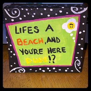 Customized art piece on reclaimed wood